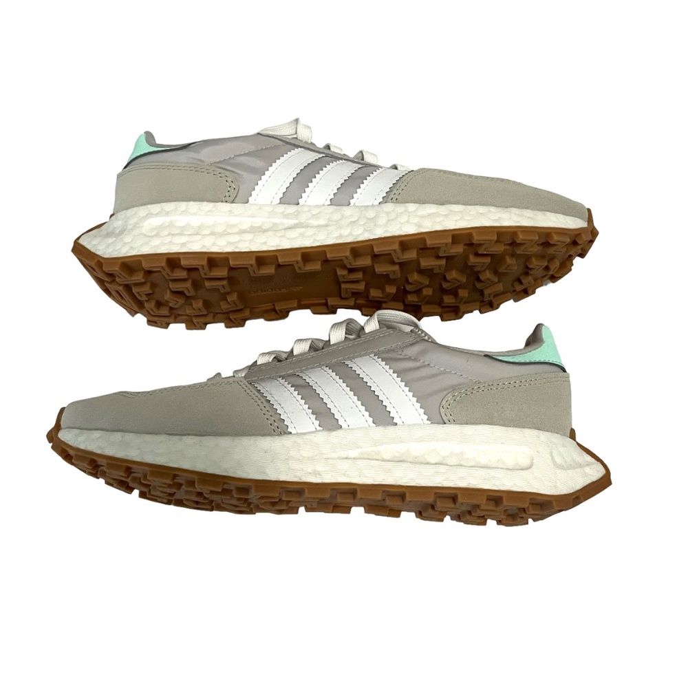 Adidas Retropy E5W Sneakers Gray One Cloud White Pulse Mint Size 7.5 NWT - Picture 6 of 12